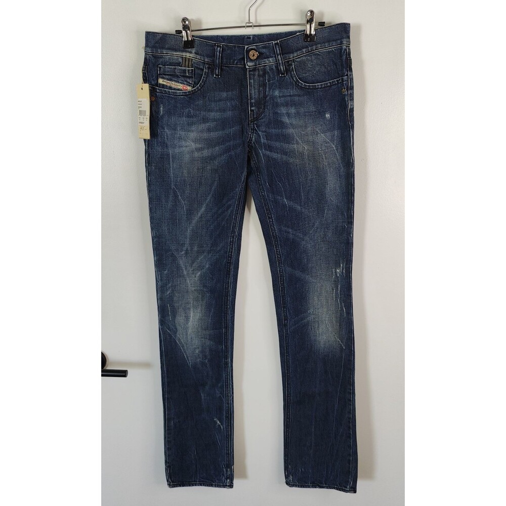Adidas x Diesel Adi-Liv Jeans Womens 30x34 (Tag 29x34) Whisker Denim Retail $180
